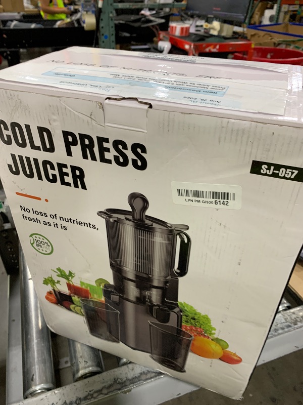 Photo 1 of YPONE Masticating Juicer - 5.8" Large Chute, Cold Press, Easy Clean