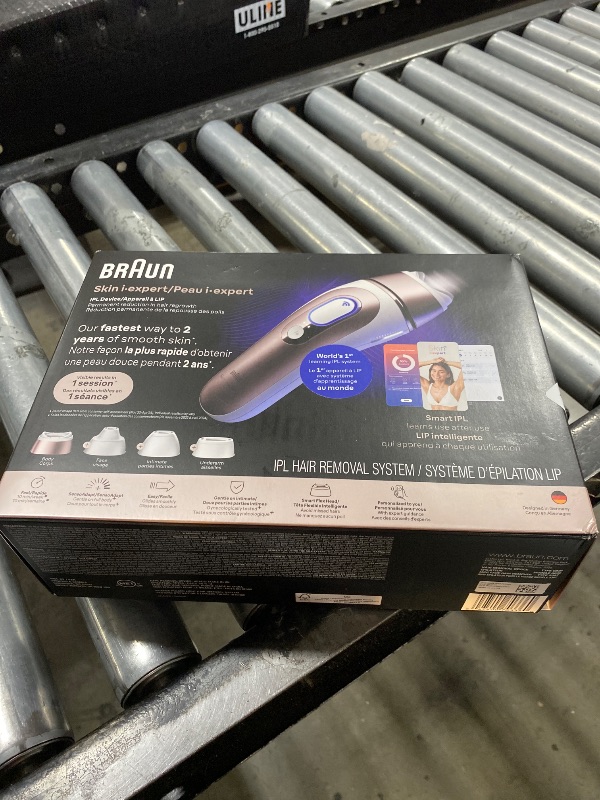 Photo 1 of Braun Skin i-Expert Smart IPL PL7219 at Home Laser Hair Removal for Women and Men with App, Premium Pouch, Venus Razor, 2 Smart Heads, Facial Trimmer