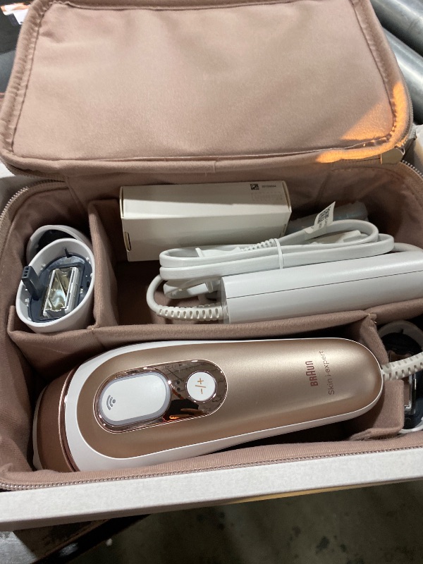Photo 1 of Braun Skin i-Expert Smart IPL PL7219 at Home Laser Hair Removal for Women and Men with App, Premium Pouch, Venus Razor, 2 Smart Heads, Facial Trimmer