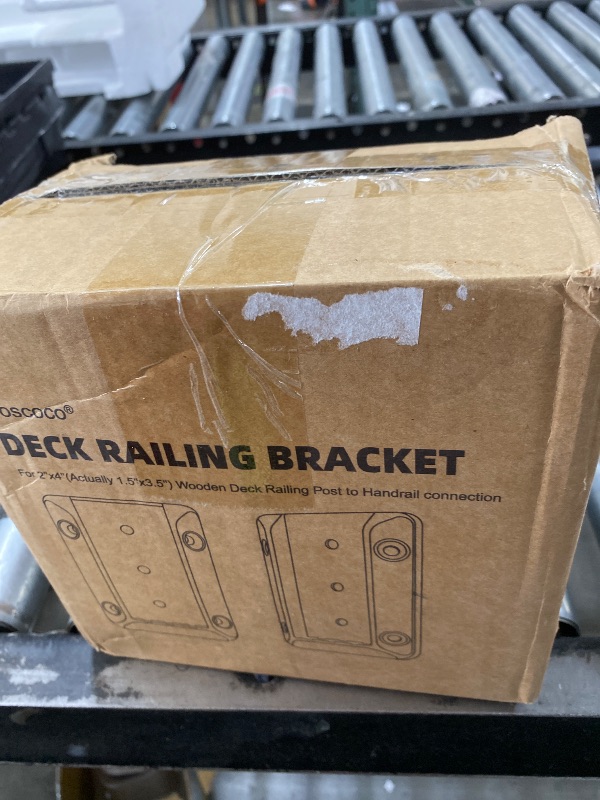 Photo 1 of 50 Pcs Toscoco Deck Railing Brackets for 2×4 (Actual 1.5" × 3.5") Wood Rail