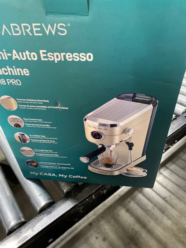 Photo 1 of CASABREWS 5418 PRO Compact Espresso Cofee Machine with Fast Heating System