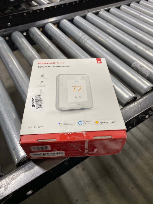 View 2 of Honeywell Home T9 WIFI Smart Thermostat, Smart Room Sensor Ready, Touchscreen Display, Alexa and Google Assist