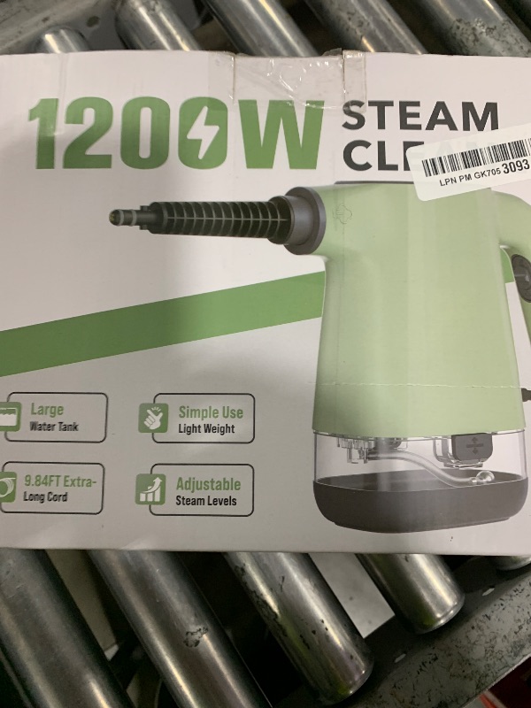 Photo 1 of DOURARY Handheld Steam Cleaner - Green, 1200W, 18 Accessories