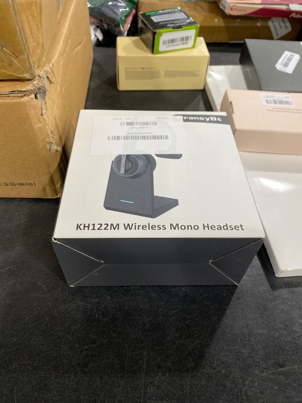 Photo 1 of Bluetooth Headset, Wireless Headset with Microphone for PC, V5.2 Computer Headset with Noise Cancelling Mic, USB Dongle, Charging Base & Mute Button for Work, Cell Phones, Computer (Black)