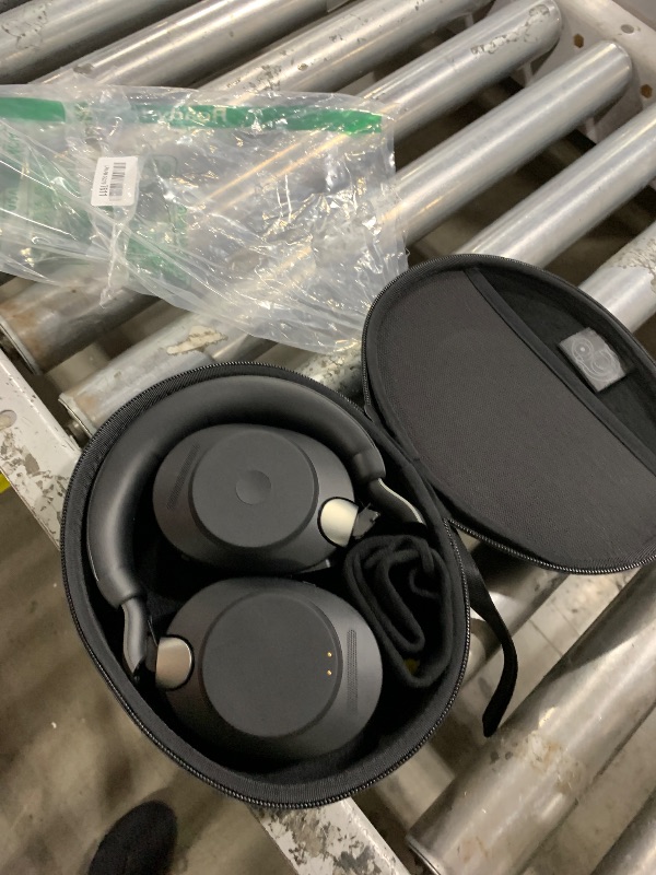 Photo 1 of Jabra Evolve2 85 Wireless PC Headset – Noise Cancelling UC Certified Stereo Headphones with Long-Lasting Battery – USB-C Bluetooth Adapter – Black