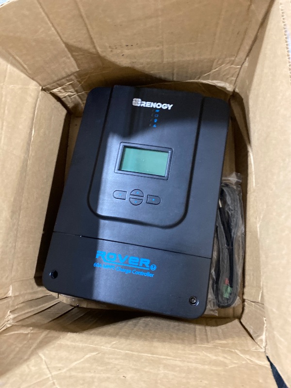 Photo 1 of Renogy Charge Controller-Rover 60A MPPT 12V/24V/36V/48V Auto-Detect LCD Display | 99.9% Efficiency for Gel/Flooded/Lithium Batteries | Dual-Peak Tracking & Modbus Support (60A 12V/24V/36V/48V)