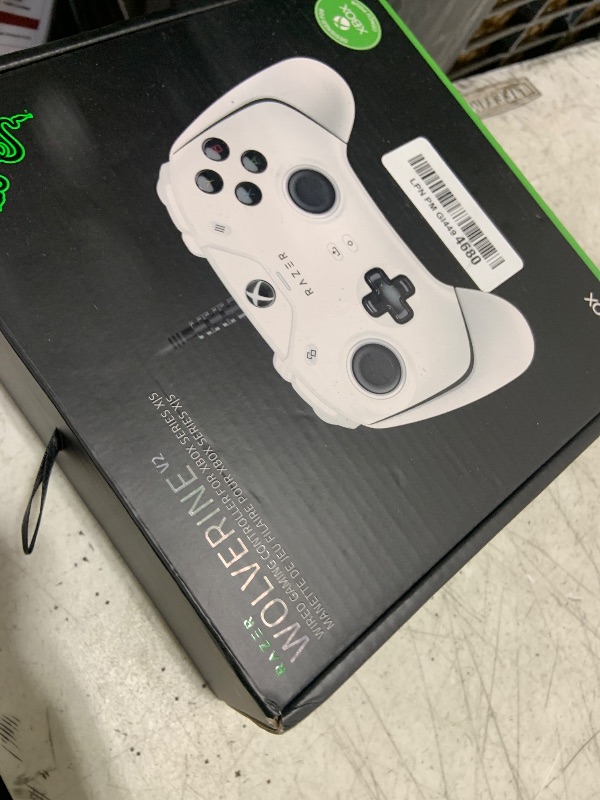 Photo 1 of Razer Wolverine V2 Wired Gaming Controller for Xbox Series X|S, PC - White