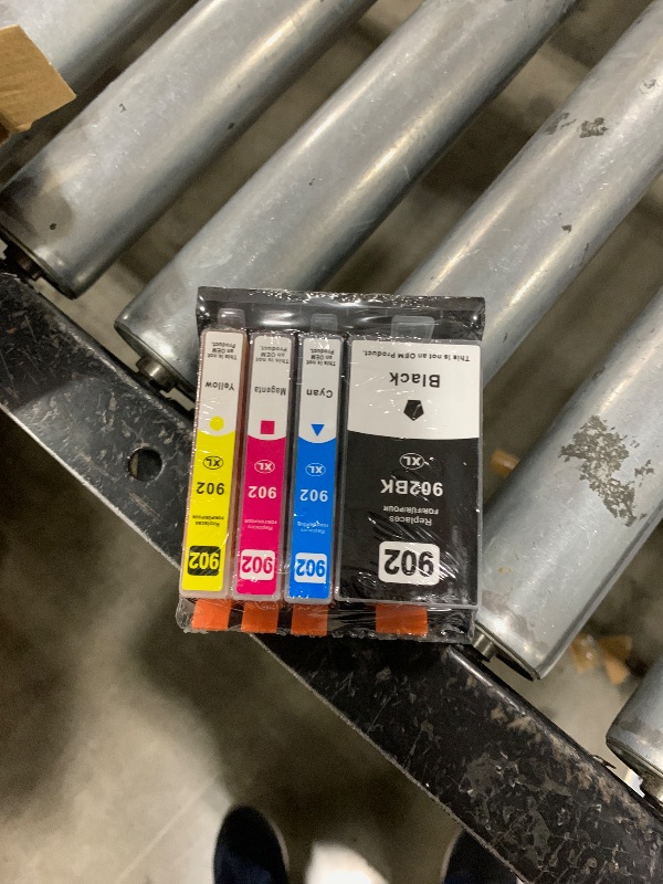 Photo 1 of 902XL Ink Cartridges Replacement for HP 902 XL Ink Cartridges Combo Pack Work for 6962 6968 6963 6964 6978 6956 6961 6970 6960 6954 6951 6958 6950 6975 Printers with V22.5.1 Chips 4-Pack C / M / Y / K