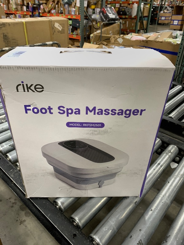 Photo 1 of RIKE Collapsible Heated Foot Soaking Tub,14 Temp Control Foot Bath Massager