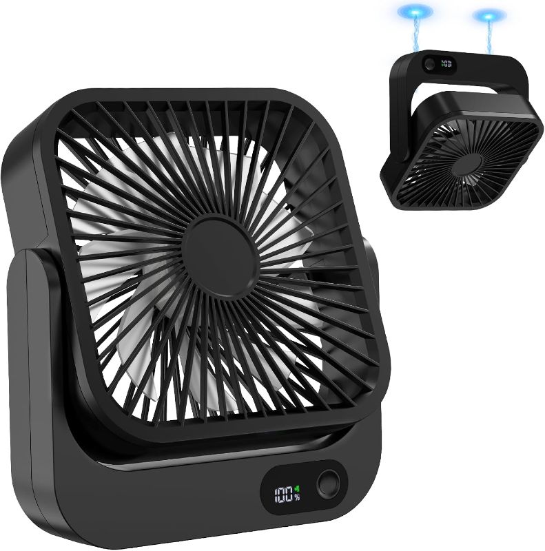 Photo 1 of Cruise Fan, Cruise Approved Magnetic Fan, Upgraded 5000mAh Rechargeable & Plug-In, Cruise Must Haves Essentials 2026, 5-Speed Adjustable Portable Travel Fan Magnetically Cabin Ceiling Airplane RV