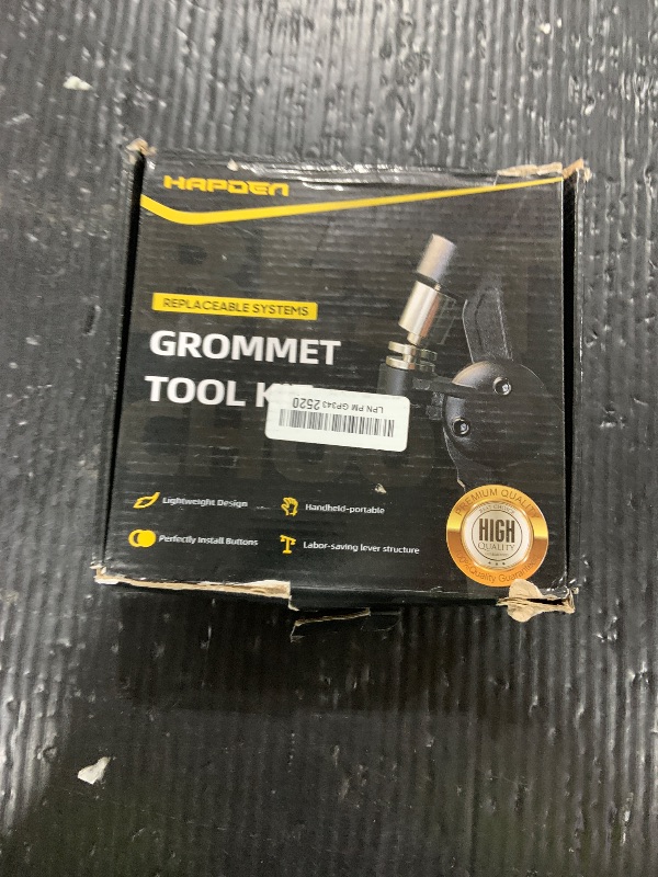 Photo 1 of HAPDEN Grommet Tool Kit with 500 pcs 10mm Grommets