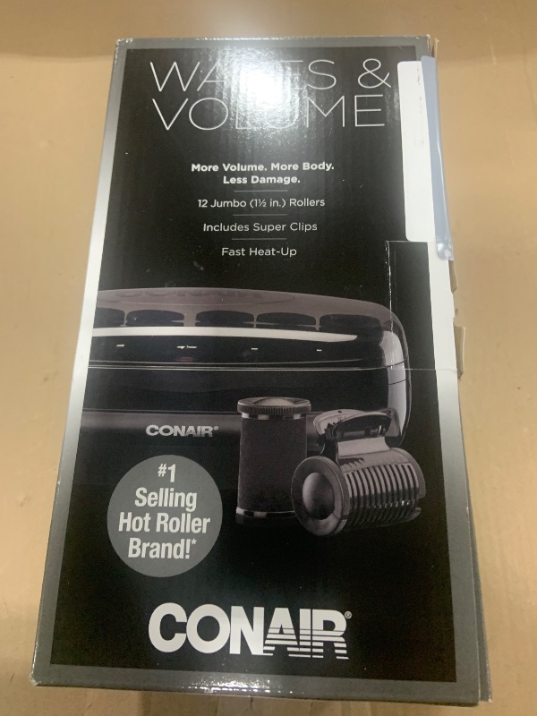 Photo 1 of Conair Velvet Flocked Jumbo Hot Rollers Set