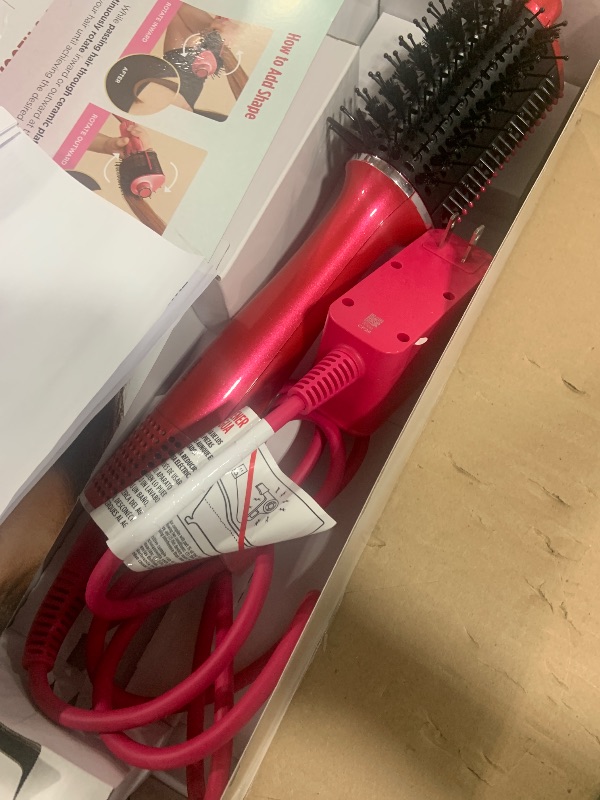 Photo 1 of Shark Glossi 2-in-1 Hot Tool & Air Glosser, Raspberry HT302BP