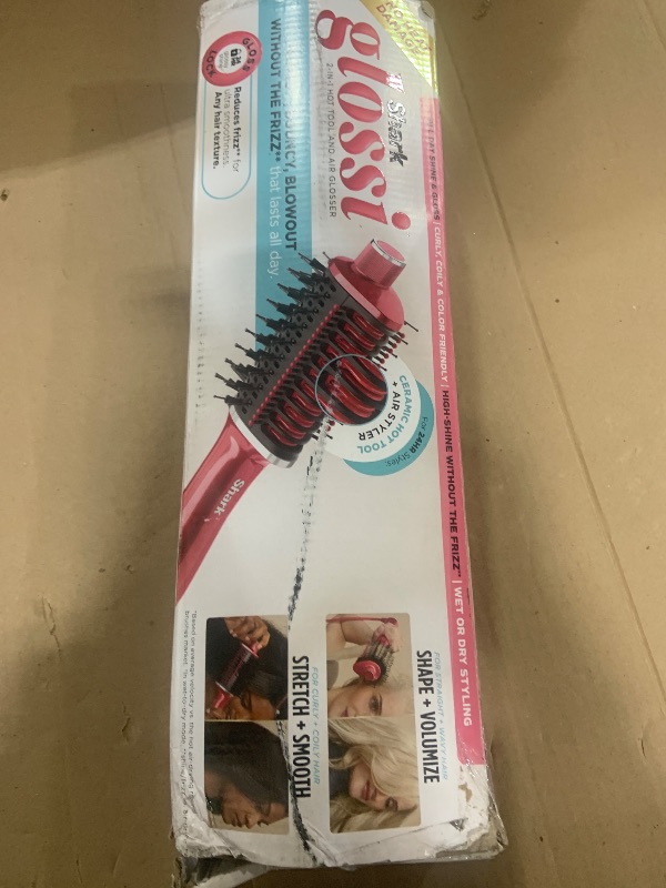 Photo 1 of Shark Glossi 2-in-1 Hot Tool & Air Glosser, Raspberry HT302BP