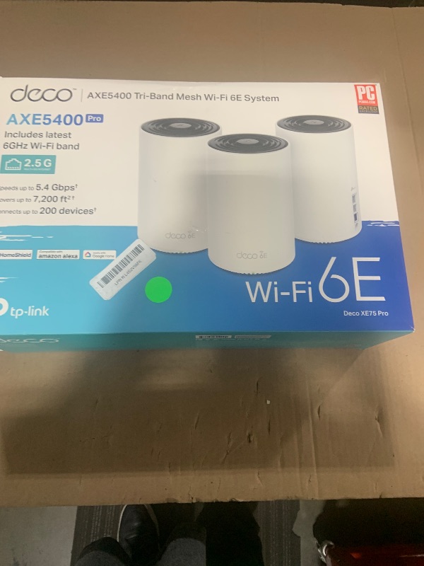Photo 1 of TP-Link Deco XE75 Pro WiFi 6E Mesh System (3-Pack)