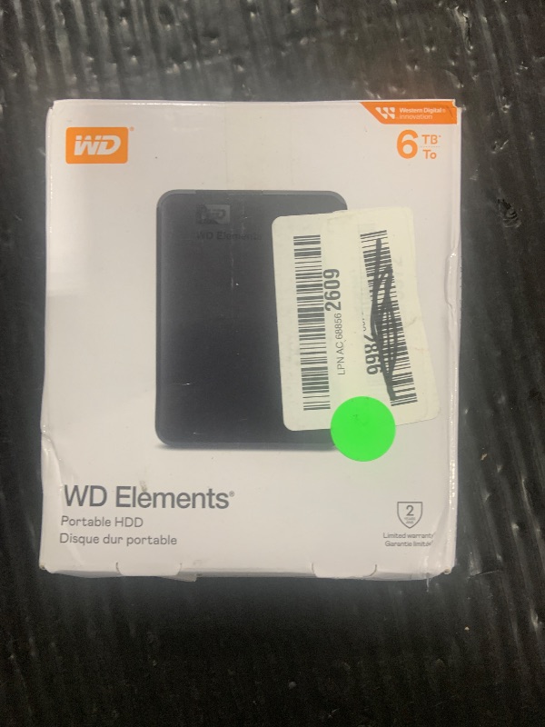 Photo 1 of WD 6TB Elements Portable External Hard Drive