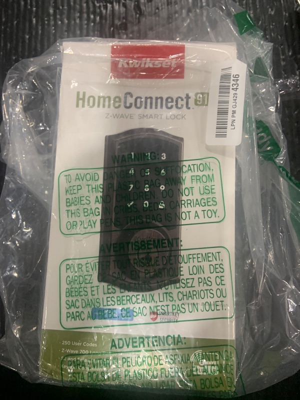 Photo 1 of **USED, INCOMPLETE** Kwikset HomeConnect 918 Z-Wave Touchscreen Lock