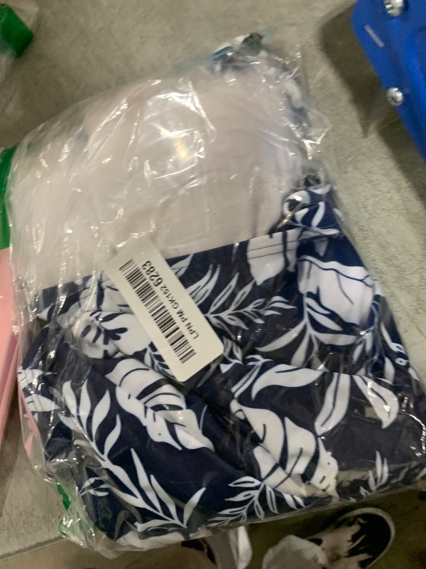 Photo 1 of Aleumdr One Piece Swimsuit Navy Blue Floral