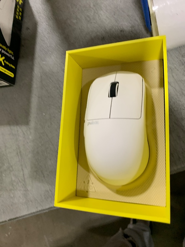 Photo 1 of Pulsar Gaming Gears X2H Crazylight Wireless Gaming Mouse, Ultra Lightweight 1.51 oz (43g), Optical Switch, 32000 DPI, 750 IPS, XS-1 Sensor, 8k Compatible (Medium, Uyuni White)