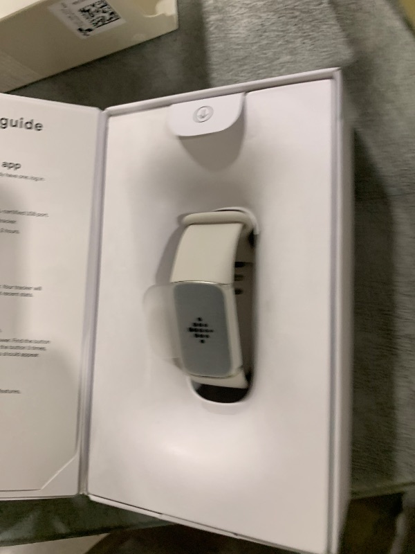 Photo 1 of Google Fitbit Charge 6 - Fitness Tracker - Porcelain/Silver