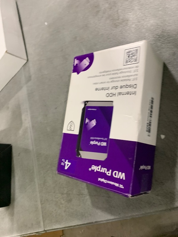 Photo 1 of Western Digital 4TB WD Purple Surveillance Internal Hard Drive HDD - SATA 6 Gb/s, 256 MB Cache, 3.5" - WD43PURZ
