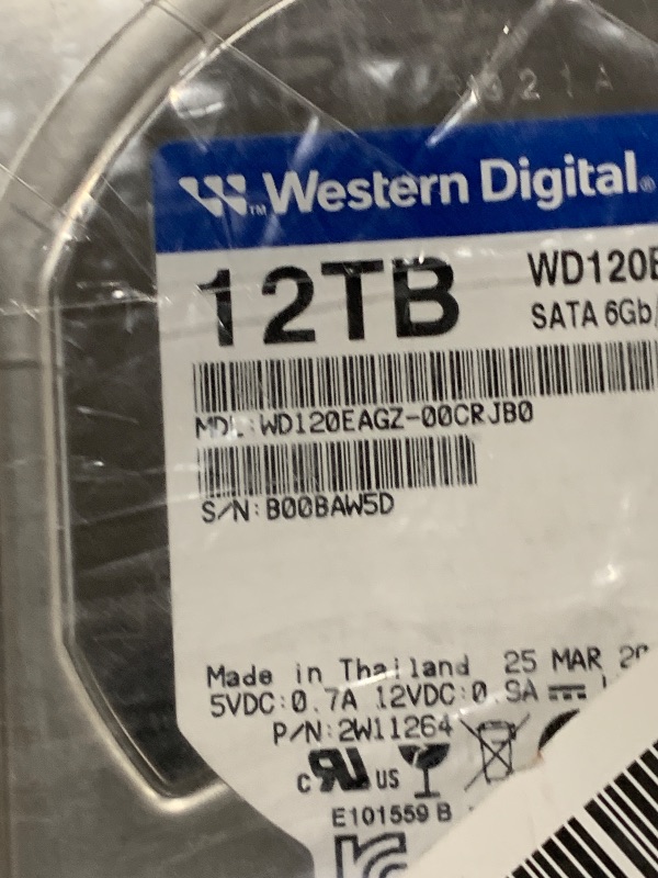 Photo 1 of Western Digital 12TB WD Blue Internal Hard Drive HDD