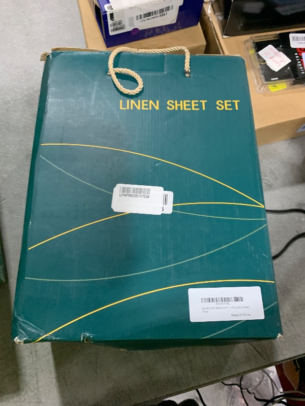 Photo 1 of SONORO KATE 100% French Linen Queen Sheet Set