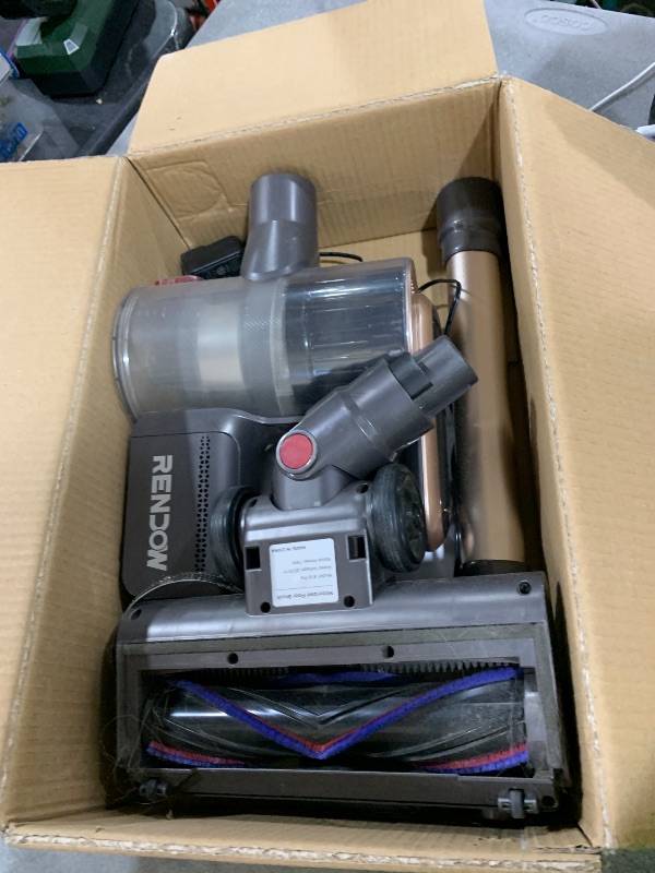 Photo 1 of RENDOW Cordless Vacuum Cleaner, 45KPa, 65-Min Runtime, Gold