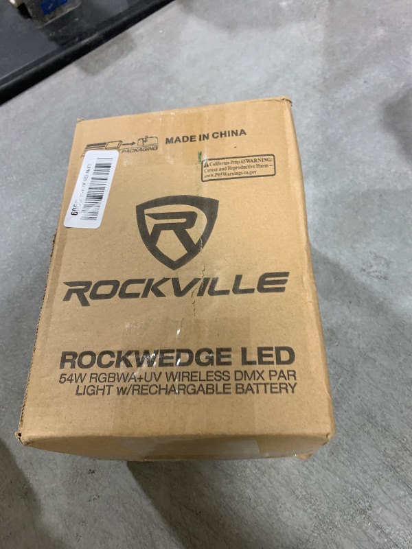 Photo 1 of Rockville RockWedge LED 54W RGBWA+UV Wireless DMX Par Light