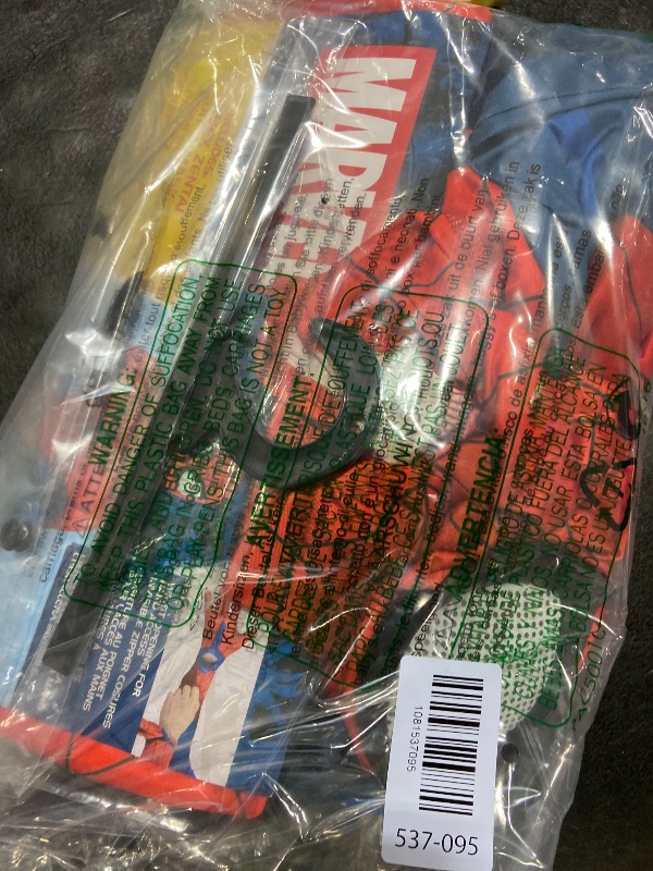 View 2 of MARVEL Spider-Man Official Adult Deluxe Zentai Halloween Costume - Stretch Spandex with Hidden Zippers and Wrist Slits (XL)