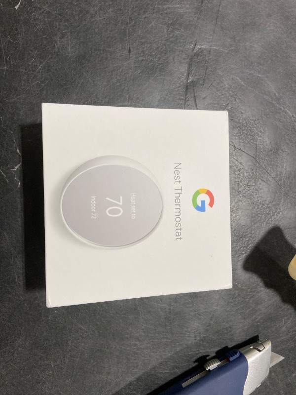 Photo 1 of Google Nest Thermostat - Smart Wi-Fi, Snow