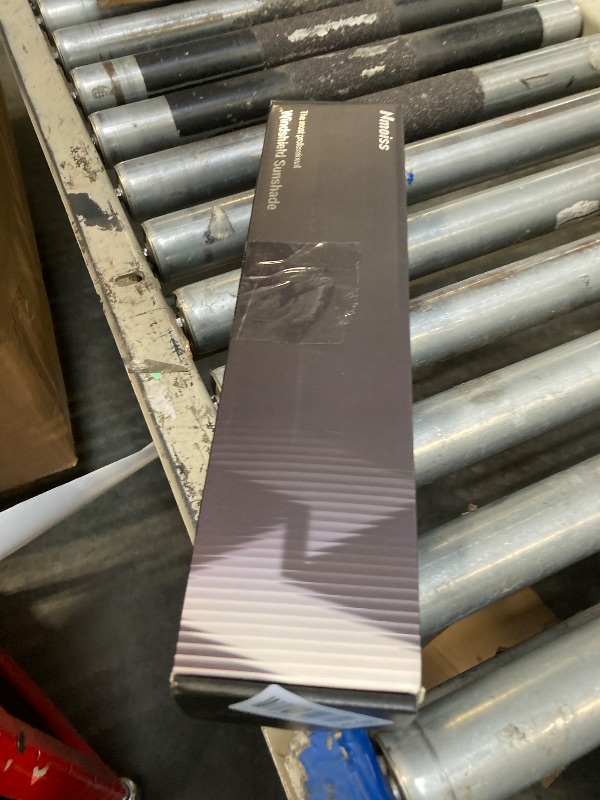 Photo 1 of [Upgraded] Nmoiss Windshield Sun Shade Umbrella - [Vinyl Coating Heat Shield] Protect Car from Sun Rays & Heat Damage Keep Cool and Protect Interior, Spring Structure Edge Medium 56" L x 31" W