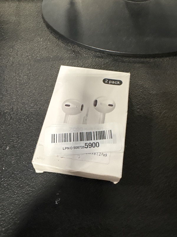 Photo 1 of [Apple MFi Certified] iPhone Headphones Wired, 2 Pack Lightning Earbuds/Earphones Wired with Built-in Mic & Volume Control HiFi Stereo Nosie Reduction Compatible for iPhone 14 13 12 11 Pro Max XS XR X