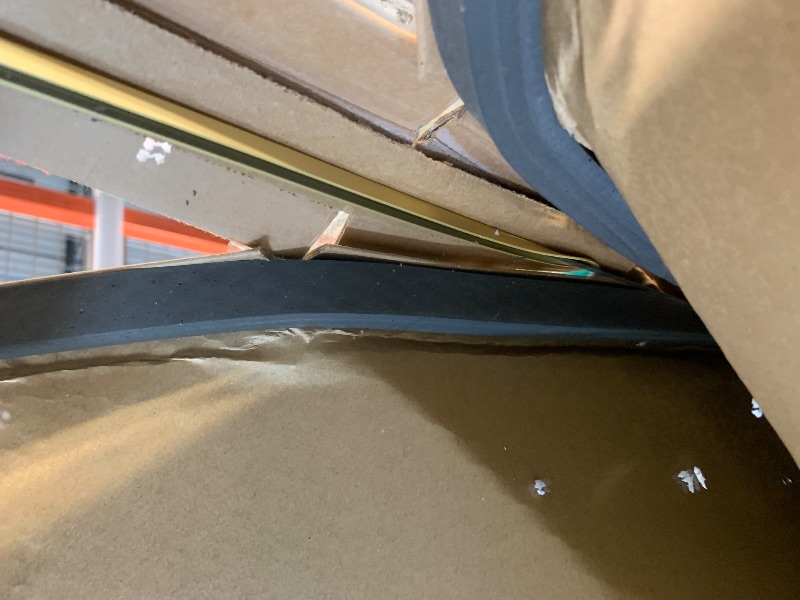 Photo 1 of **BENT!!FINAL SALE
111Koonmi 71"x30" Floor Mirror Full Length, Bedroom Floor Body Mirror with Stand, Large Gold Mirror, Leaning, Standing or Hanging Horizontally/Vertically