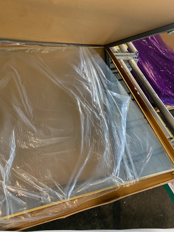 Photo 1 of **BENT!!FINAL SALE
111Koonmi 71"x30" Floor Mirror Full Length, Bedroom Floor Body Mirror with Stand, Large Gold Mirror, Leaning, Standing or Hanging Horizontally/Vertically