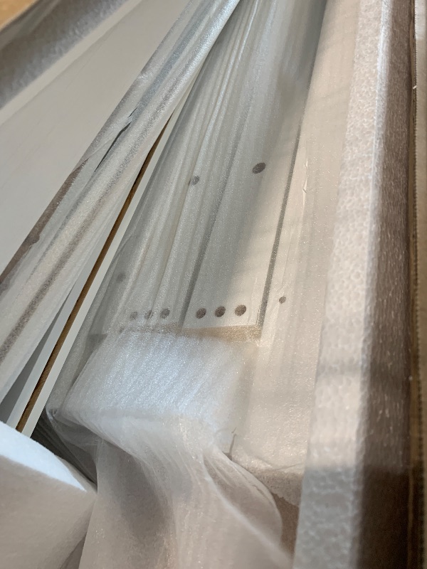 Photo 1 of !!NO NAILS /USE FOR PARTS FINAL SALE!!!!Merax Queen Size Murphy Bed Frame, Modern Wall Bed Can Be Folded into Cabinet, Chair with Cushion, White