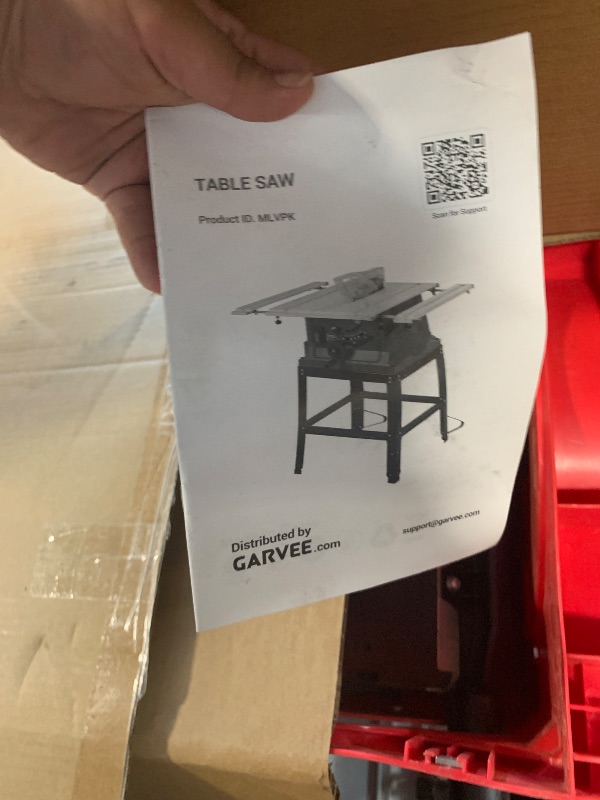 Photo 1 of !!!!!BULTS MISSING SLIGHT DENTS AND DAMAGE!!!!FINAL SALE!!!Table Saw 10 Inch, 15 Amp 5000RPM Powerful Tablesaw With Stand & Protective Cover, 36 X 25 Inch Tabletop Saw 90° Cross Cut & 0-45° Bevel Cut, Adjustable Depth, for Woodworking, Metal, Plastic