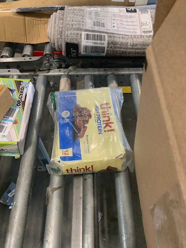 Photo 1 of !!!EXP DEC 1/2026!!!think! Protein Bars, High Protein Snacks, Gluten Free, Sugar Free Energy Bar with Whey Protein Isolate, Brownie Crunch, Nutrition Bars without Artificial Sweeteners, 2.1 Oz (12 Count)