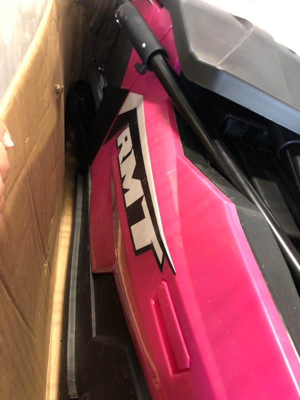 Photo 1 of *** UPDATED 6/14***ELEMARA 24V Ride on Toy for Big Kid,Ride on Car 2 Seater w/Sun Shade,Dump Bed & Shovel,4.5MPH,4WD Electric Car for Kids,Battery Car w/Remote,Kids Ride on Truck,3 Speeds,LED Lights,Bluetooth, Hot Pink