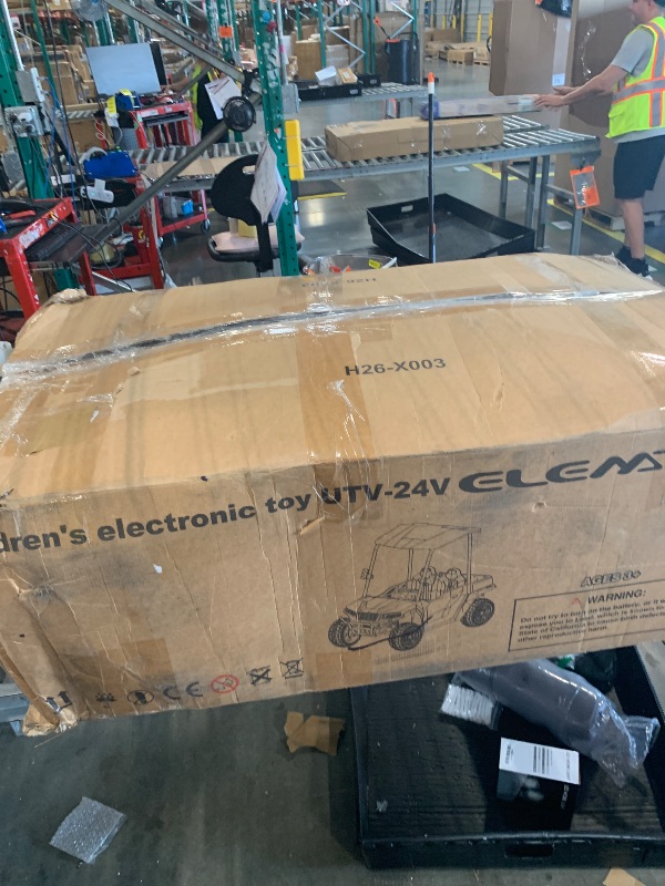Photo 1 of *** UPDATED 6/14***ELEMARA 24V Ride on Toy for Big Kid,Ride on Car 2 Seater w/Sun Shade,Dump Bed & Shovel,4.5MPH,4WD Electric Car for Kids,Battery Car w/Remote,Kids Ride on Truck,3 Speeds,LED Lights,Bluetooth, Hot Pink