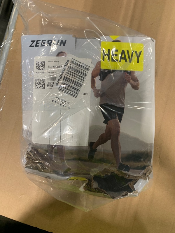 Photo 1 of *MAJOR DAMAGE*
Zeerun Weighted Vest for Women & Men with Reflective Stripe and Adjustable Buckle, Comfortable & Durable Rucking Vest for Walking, Running & Strength Training, 12LBS-Black