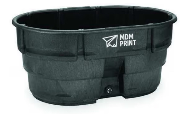 Photo 1 of *****SIMILAR ITEM UNKNOWN SIZE***** MDMprint 150 gal. Stock Tank, Black, 58" L, 39" W