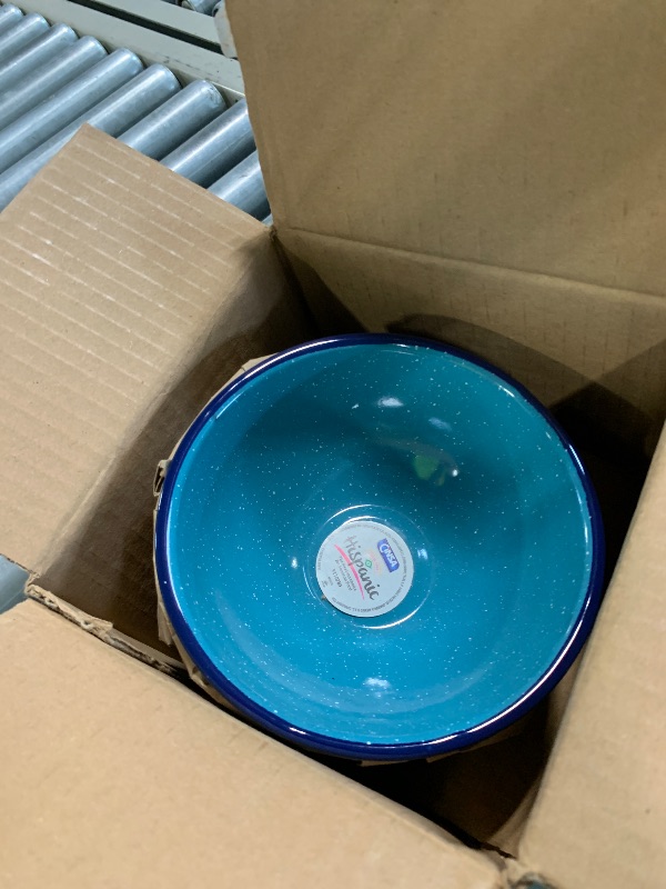 Photo 1 of ***SIMILAR ITEM*** GSI Outdoors Blue Graniteware Mixing/Cereal Bowl, 6 Inch