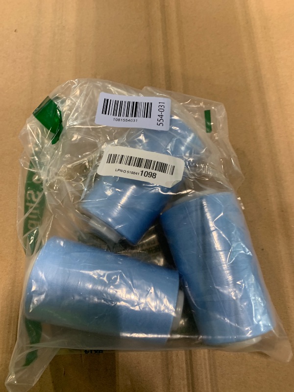 Photo 1 of *** 3 PACK *** AK Trading 4-Pack Light Blue All Purpose Sewing Thread Cones (6000 Yards Each) of High Tensile Polyester Thread Spools for Sewing, Quilting, Serger Machines, Overlock, Merrow & Hand Embroidery