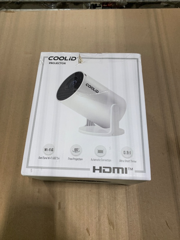 Photo 1 of [Built-in Apps & 2026 Upgraded] Mini Projector Support 4K 1080P Auto Keystone 180° Rotatable with WiFi 6 and Bluetooth 5.4, Projector Portable Compatibile with HDMI/TV Stick/Memory Stick/Laptop-Grey