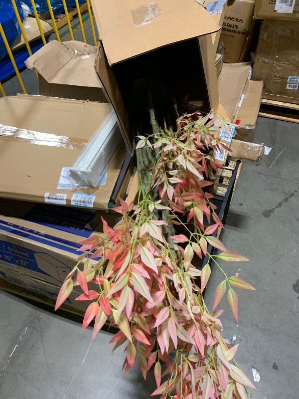 Photo 1 of **missing pot**
6ft Faux Bamboo Tree Artificial Nandina Tree Artificial Indoor Plants Realistic Fake Potted Tree with 800+ Leaves, Cement Planter - Home Office Decor Perfect for Housewarming Gift No Planter