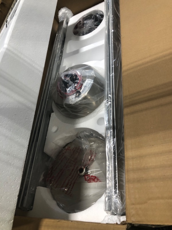 Photo 1 of ****CHECKED 7/10 - AS IS/NO RETURNS - SALE FINAL - FOR PARTS ONLY****Minislak 72 Inch Ceiling Fan No Light with Remote,8 Aluminum Blades,Industrial DC Motor Quiet Operation,6 Speeds,Large Indoor Outdoor Ceiling Fan for Garage,Patio,Living Room(Brushed Ni