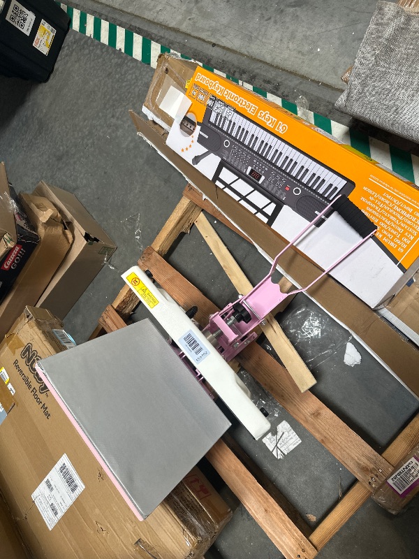 Photo 1 of ***FINAL SALE NO RETURN *** O BOSSTOP Upgrade Clamshell Heat Press 15x15,DIY Digital Industrial-Quality Sublimation Heat Press Machine for T- Shirt Printing,Rhinestone HTV Vinyl Heat Press for Home Use,Businessman(CE/ROHS,Pink)