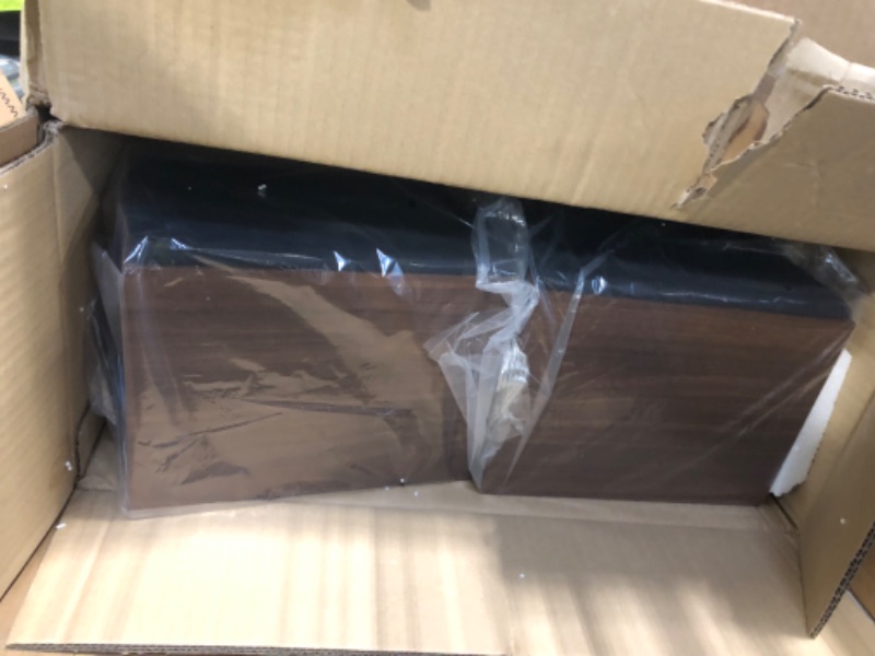 Photo 1 of *MAJOR DAMAGE*
Bluetooth Turntable HiFi System with 36 Watt Bookshelf Speakers, Patend Designed Vinyl Record Player with Magnetic Cartridge, Bluetooth Playback and Auto Off