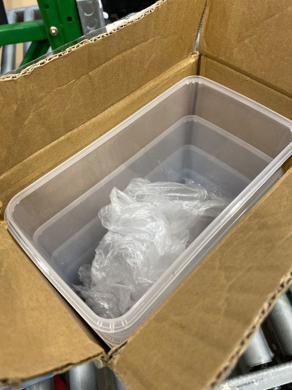 Photo 1 of [MISSING PARTS] Qacoczme 3D Printing Filament Storage Box with air-Tight connectors and Filament Spool Holders - Filament Dry Box for Filaments Sealing and Protection with Desiccant & Label (5.8L,4Pack)